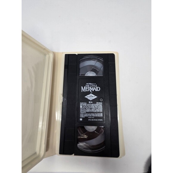 DISNEY THE LITTLE MERMAID VHS TAPE ORIGINAL BANNED COVER OPEN 1989 MOVIE VINTAGE - Picture 10 of 12